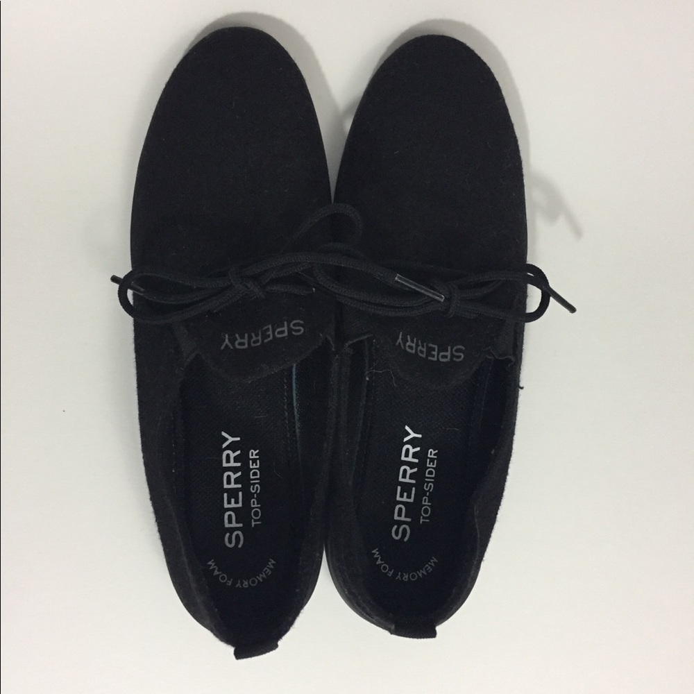 Sperry Black Topsiders size 7.5